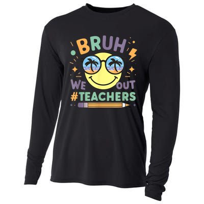 Summer Bruh We Out Teachers End Of School Year Teacher Gift Cooling Performance Long Sleeve Crew