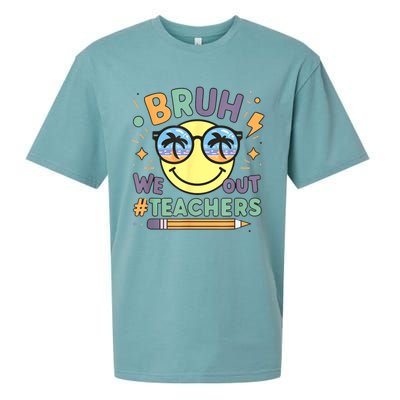 Summer Bruh We Out Teachers End Of School Year Teacher Gift Sueded Cloud Jersey T-Shirt