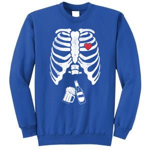 Skeleton Beer Xray Pregnancy Announcet Dad Cute Halloween Gift Sweatshirt