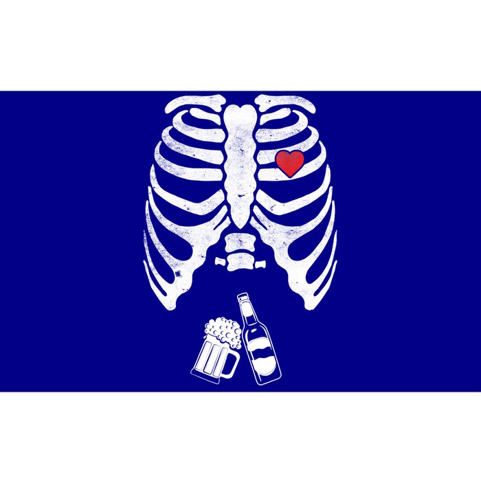 Skeleton Beer Xray Pregnancy Announcet Dad Cute Halloween Gift Bumper Sticker