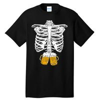 Skeleton Beer Xray Pregnancy Announcement Dad Tall T-Shirt