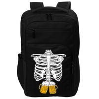 Skeleton Beer Xray Pregnancy Announcement Dad Impact Tech Backpack