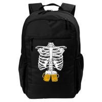 Skeleton Beer Xray Pregnancy Announcement Dad Daily Commute Backpack