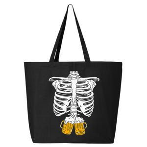 Skeleton Beer Xray Pregnancy Announcement Dad 25L Jumbo Tote