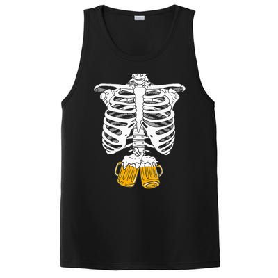 Skeleton Beer Xray Pregnancy Announcement Dad PosiCharge Competitor Tank