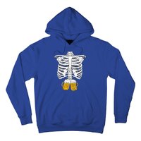 Skeleton Beer Xray Pregnancy Announcement Dad Hoodie