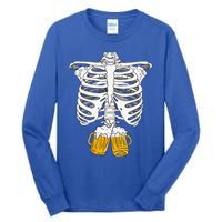 Skeleton Beer Xray Pregnancy Announcement Dad Tall Long Sleeve T-Shirt