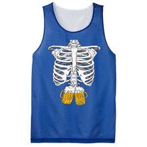 Skeleton Beer Xray Pregnancy Announcement Dad Mesh Reversible Basketball Jersey Tank