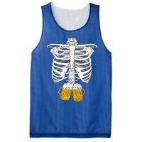 Skeleton Beer Xray Pregnancy Announcement Dad Mesh Reversible Basketball Jersey Tank