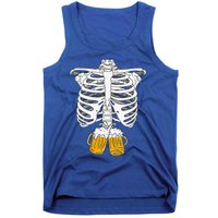 Skeleton Beer Xray Pregnancy Announcement Dad Tank Top