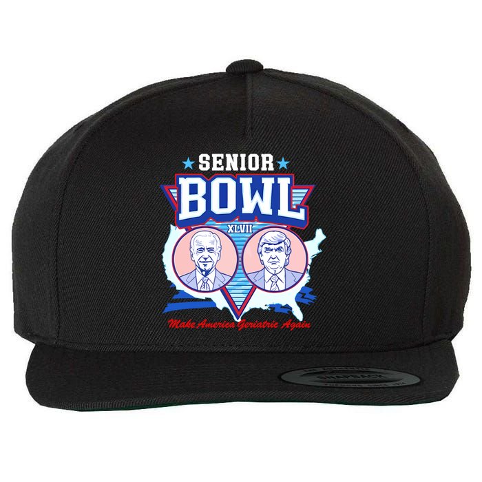 Senior Bowl Xlvii Make America Geriatric Again Wool Snapback Cap