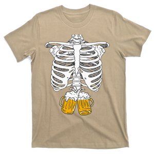 skeleton beer xray pregnancy announcement dad T-Shirt