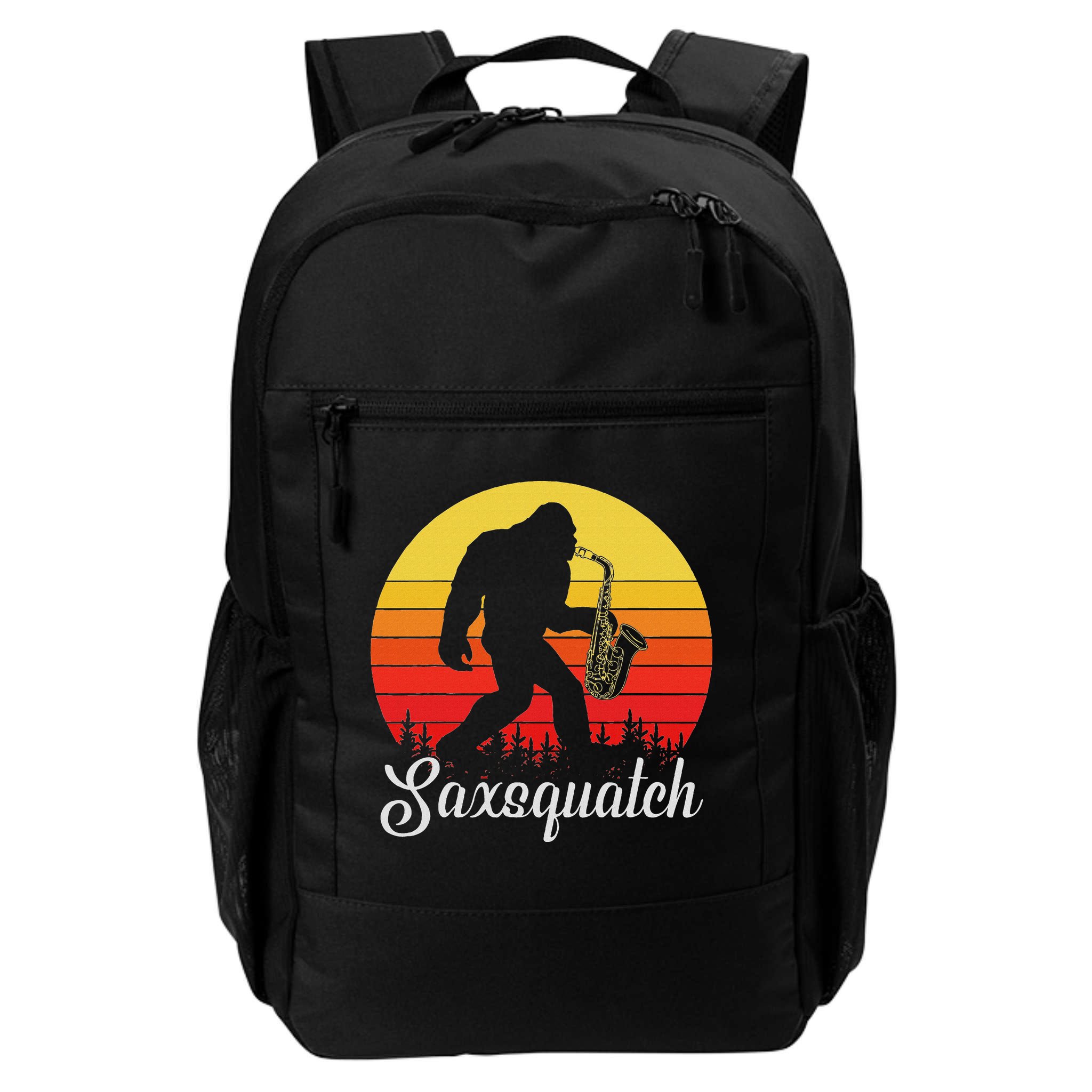 Saxsquatch Bigfoot Yeti Play On Words Backpack