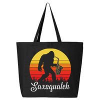 Saxsquatch Bigfoot Yeti Play On Words 25L Jumbo Tote