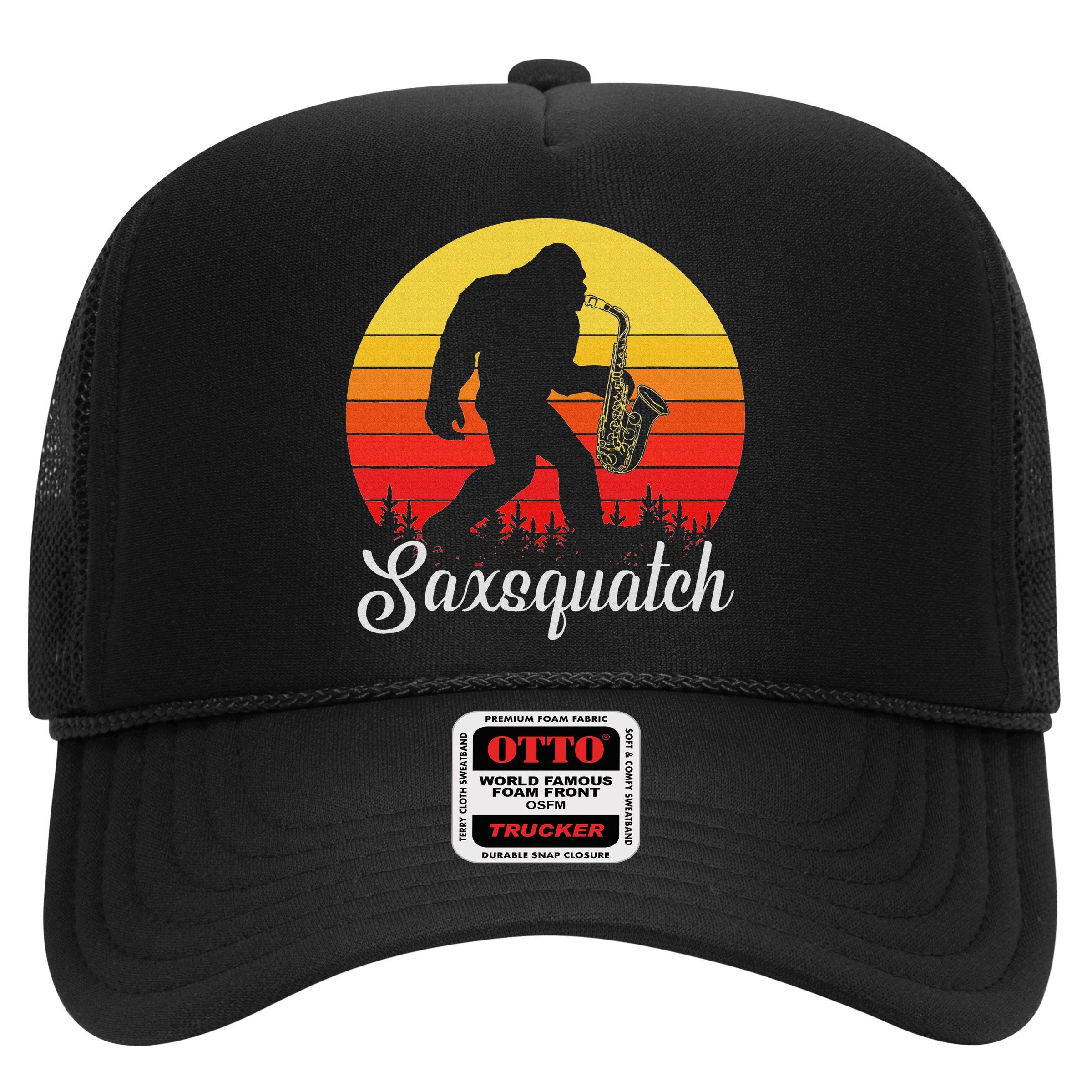 Saxsquatch Bigfoot Yeti Play On Words Hat