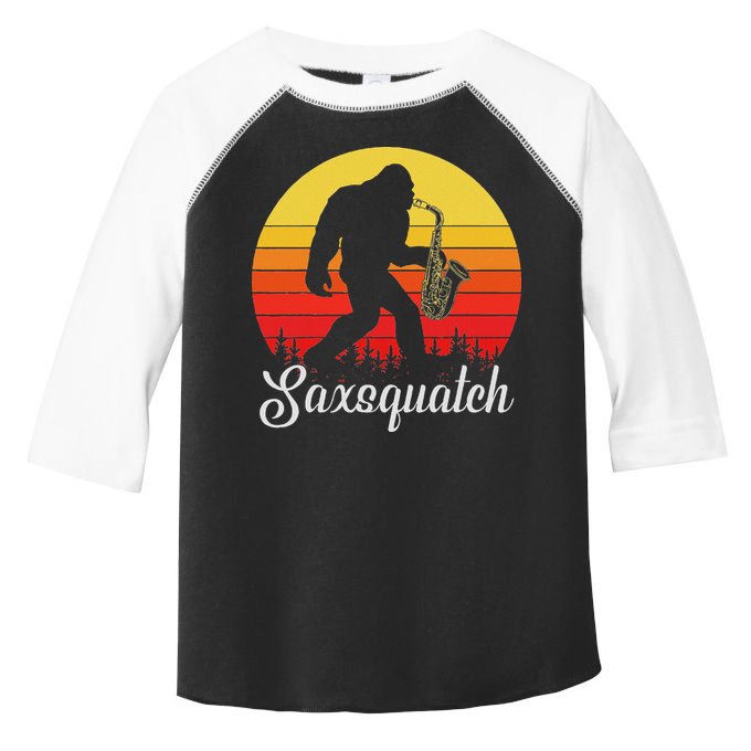 Saxsquatch Bigfoot Yeti Play On Words Toddler Fine Jersey T-Shirt