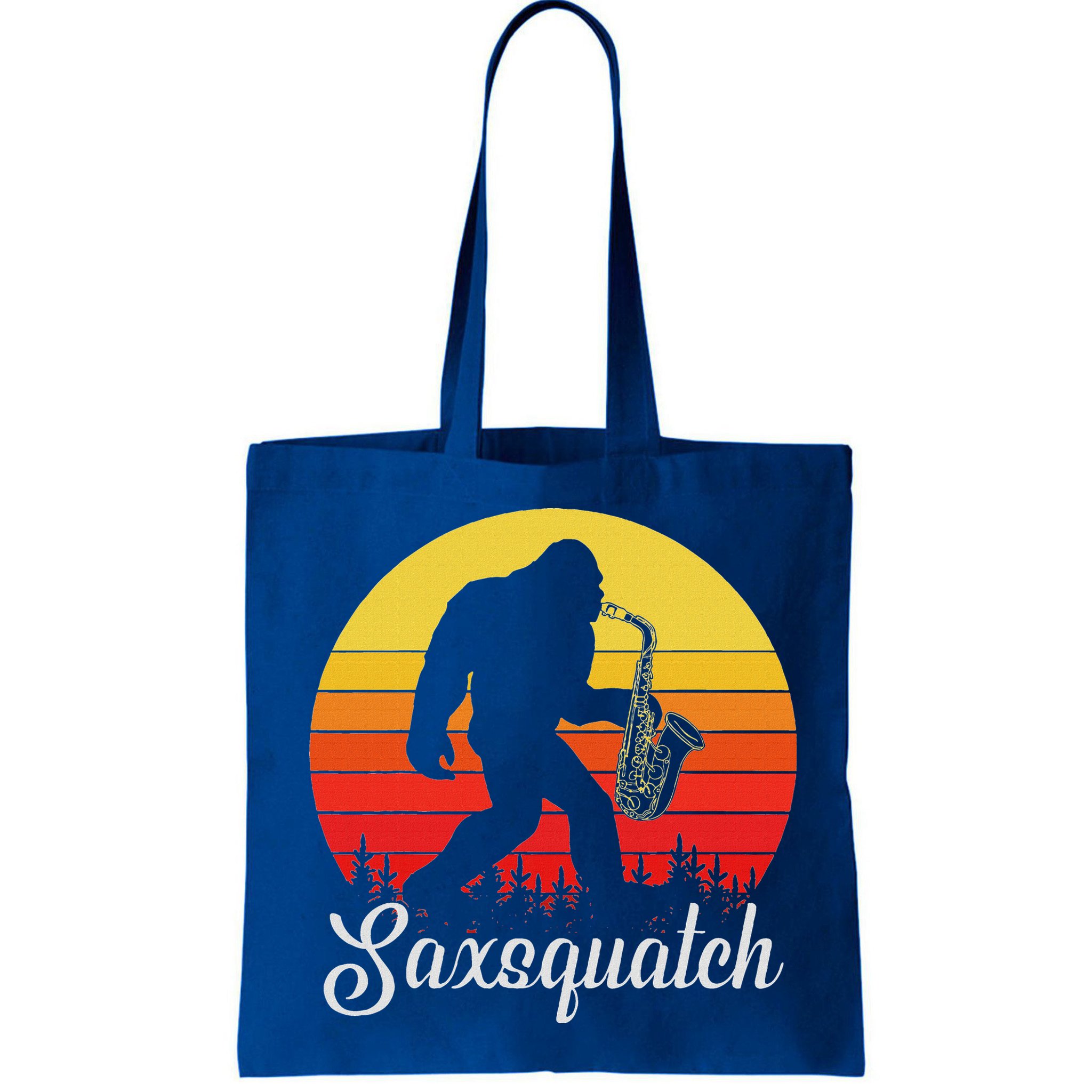 Saxsquatch Bigfoot Yeti Play On Words Bag