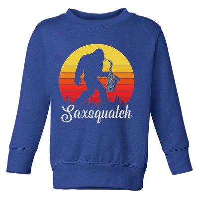 Saxsquatch Bigfoot Yeti Play On Words Toddler Sweatshirt