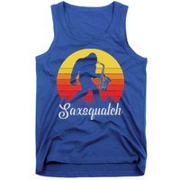 Saxsquatch Bigfoot Yeti Play On Words Tank Top