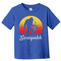Saxsquatch Bigfoot Yeti Play On Words Toddler T-Shirt