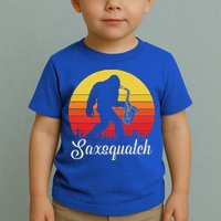 Saxsquatch Bigfoot Yeti Play On Words Toddler T-Shirt
