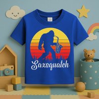 Saxsquatch Bigfoot Yeti Play On Words Toddler T-Shirt