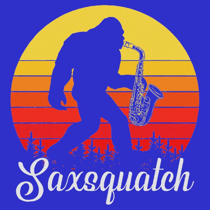 Saxsquatch Bigfoot Yeti Play On Words Toddler T-Shirt