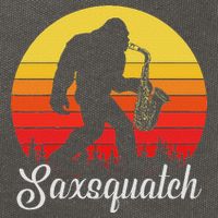 Saxsquatch Bigfoot Yeti Play On Words Cotton Canvas Backpack