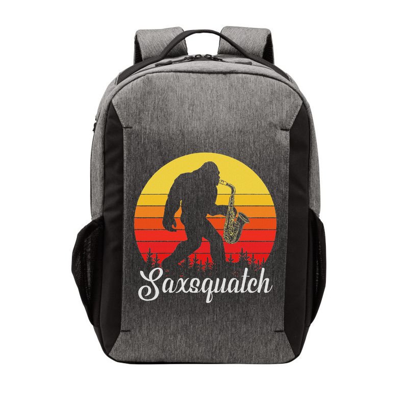 Saxsquatch Bigfoot Yeti Play On Words Vector Backpack