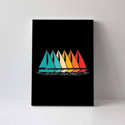 Sailing Boat Yacht Sailor Nautical Retro Sunset Sail Canvas