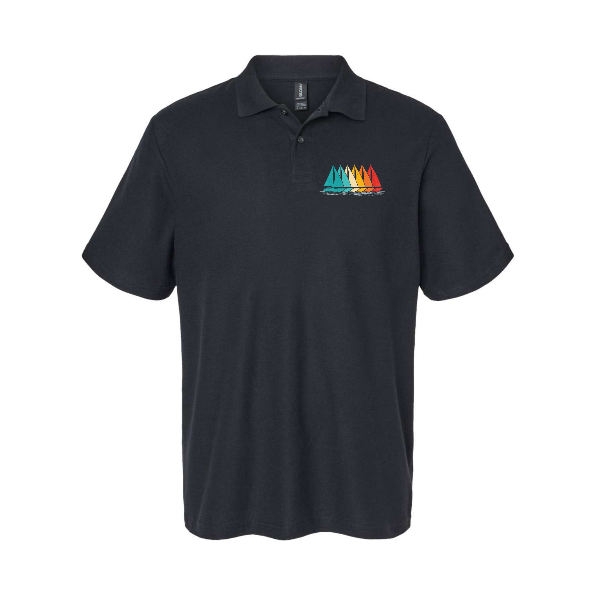 Sailing Boat Yacht Sailor Nautical Retro Sunset Sail Polo