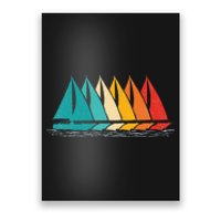 Sailing Boat Yacht Sailor Nautical Retro Sunset Sail Poster