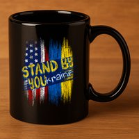 Stand By YOUkraine 11oz C Handle Ceramic Mug