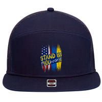 Stand By YOUkraine 7 Panel Mesh Trucker Snapback Hat