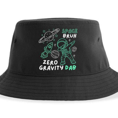 Space Bruh Zero Gravity Dab - Funny Astronaut Sustainable Bucket Hat