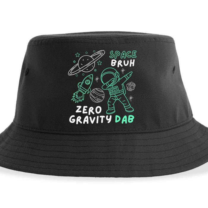 Space Bruh Zero Gravity Dab - Funny Astronaut Sustainable Bucket Hat