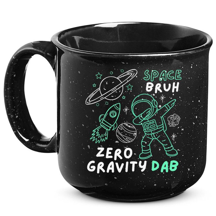 Space Bruh Zero Gravity Dab - Funny Astronaut 15oz Campfire Ceramic Mug