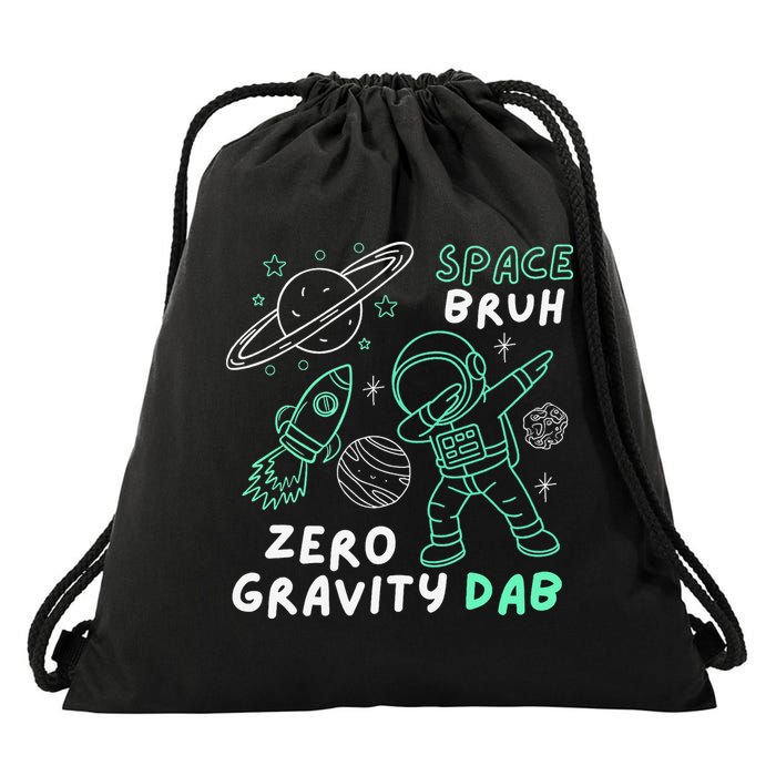 Space Bruh Zero Gravity Dab - Funny Astronaut Drawstring Bag