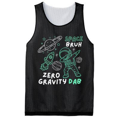 Space Bruh Zero Gravity Dab - Funny Astronaut Mesh Reversible Basketball Jersey Tank