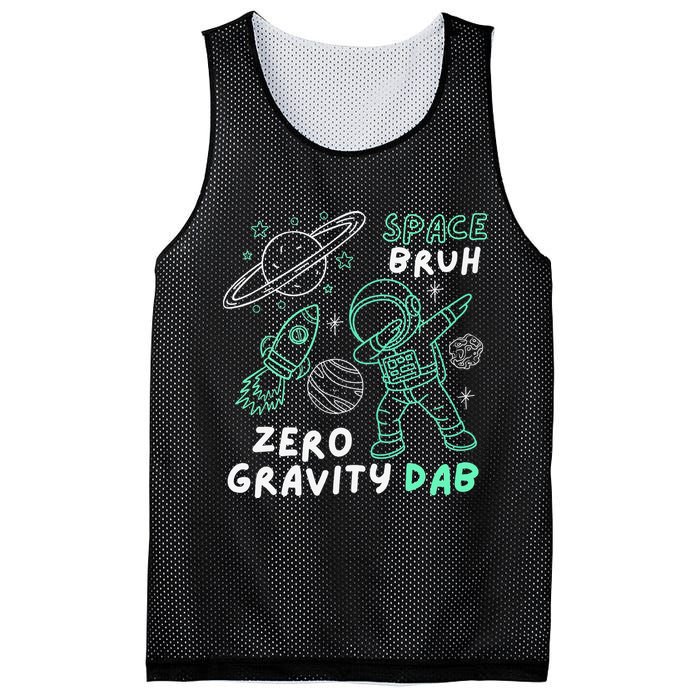 Space Bruh Zero Gravity Dab - Funny Astronaut Mesh Reversible Basketball Jersey Tank
