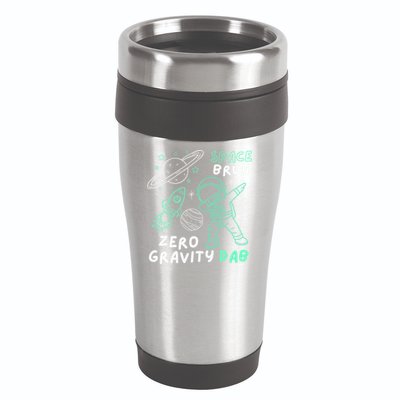 Space Bruh Zero Gravity Dab - Funny Astronaut 16oz Travel Tumbler