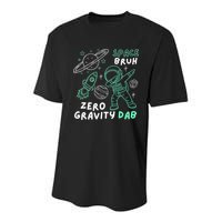 Space Bruh Zero Gravity Dab - Funny Astronaut Youth Performance Sprint T-Shirt