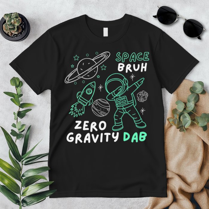 Space Bruh Zero Gravity Dab - Funny Astronaut Premium T-Shirt