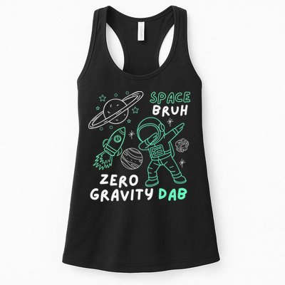 Space Bruh Zero Gravity Dab - Funny Astronaut Womens Tank Top