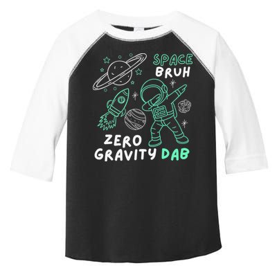 Space Bruh Zero Gravity Dab - Funny Astronaut Toddler Fine Jersey T-Shirt