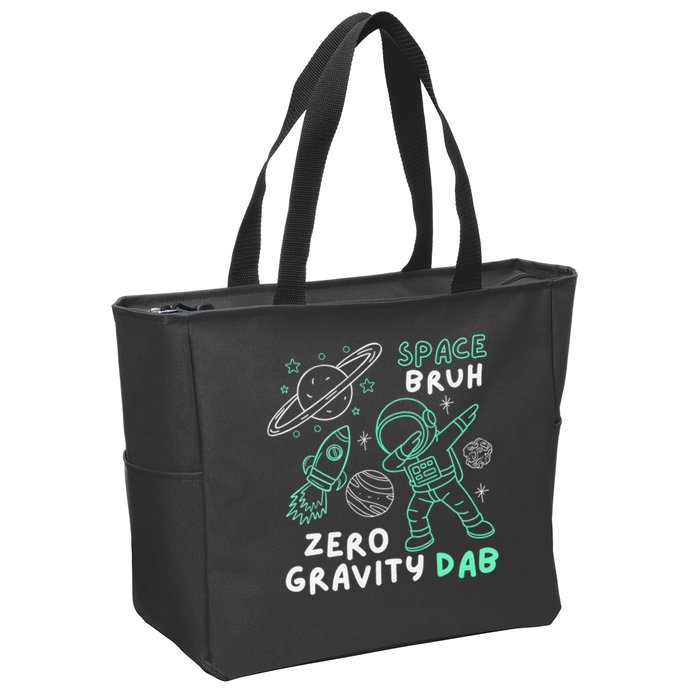 Space Bruh Zero Gravity Dab - Funny Astronaut Zip Tote Bag