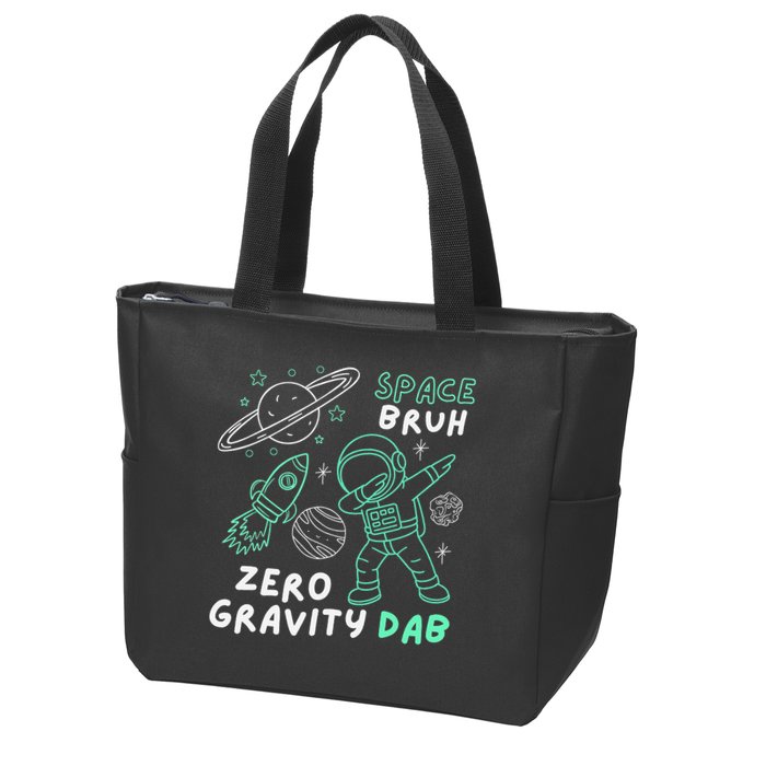 Space Bruh Zero Gravity Dab - Funny Astronaut Zip Tote Bag
