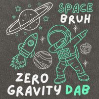 Space Bruh Zero Gravity Dab - Funny Astronaut Cotton Canvas Backpack