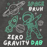 Space Bruh Zero Gravity Dab - Funny Astronaut Vector Backpack