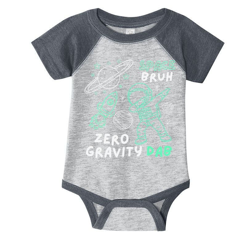 Space Bruh Zero Gravity Dab - Funny Astronaut Infant Baby Jersey Bodysuit